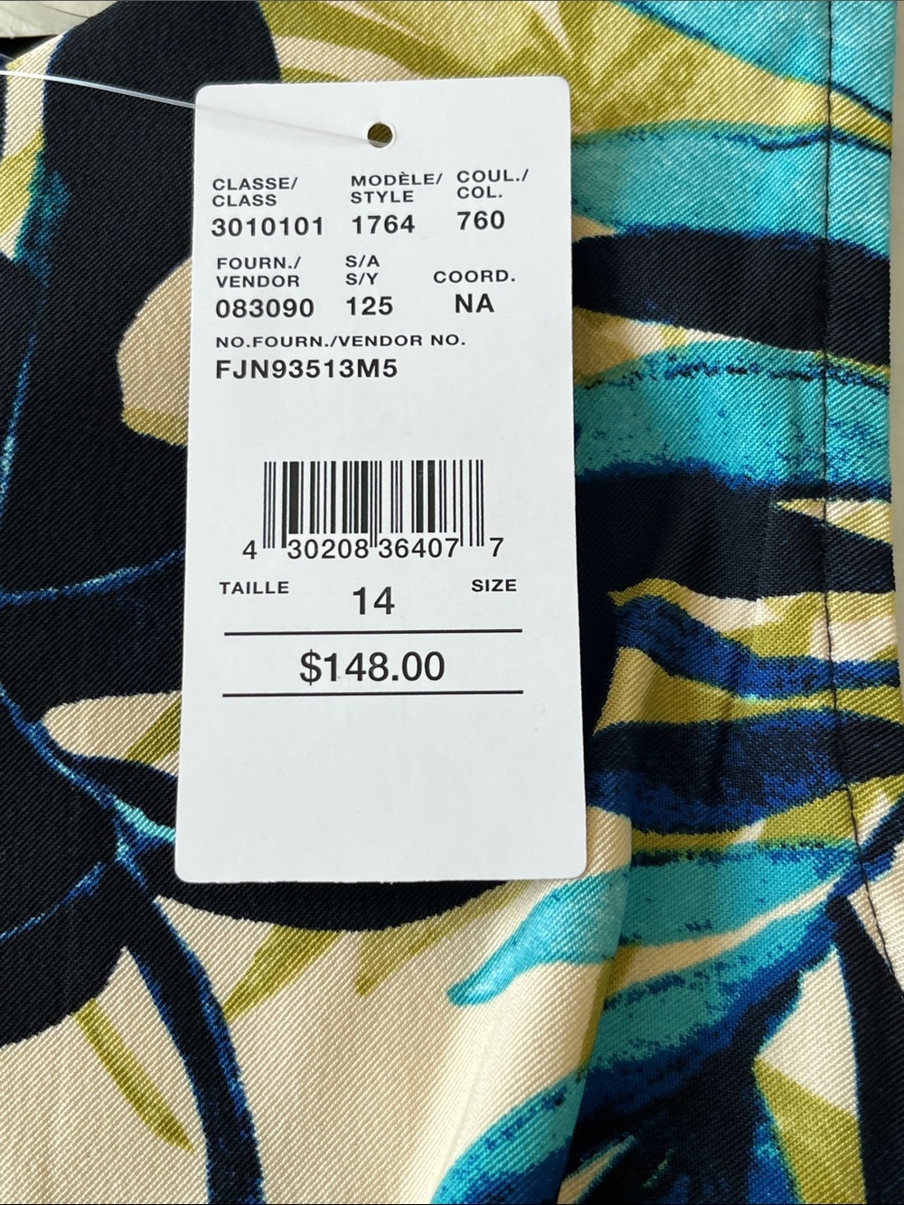 Laura Tropical Floral Sleeveless Shift Dress - Blue & Teal NWT - Picture 8 of 9